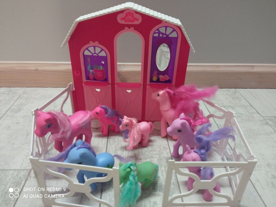 Zagroda z konikami. Stan bardzo dobry