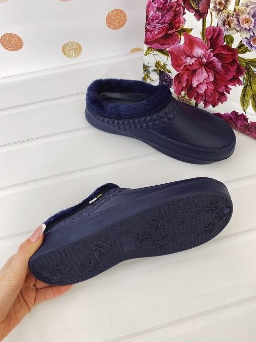 Тапочки-галоши женские, утепленные флисом