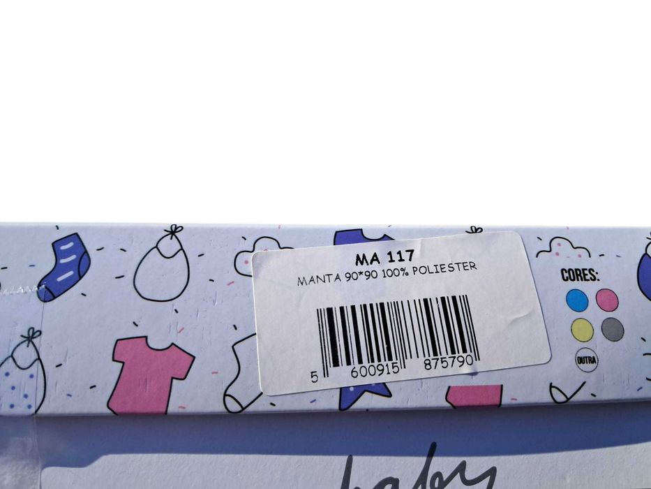 Manta para Bebé em Coralina