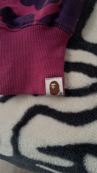 BAPE Purple Camo Shark Hoodie