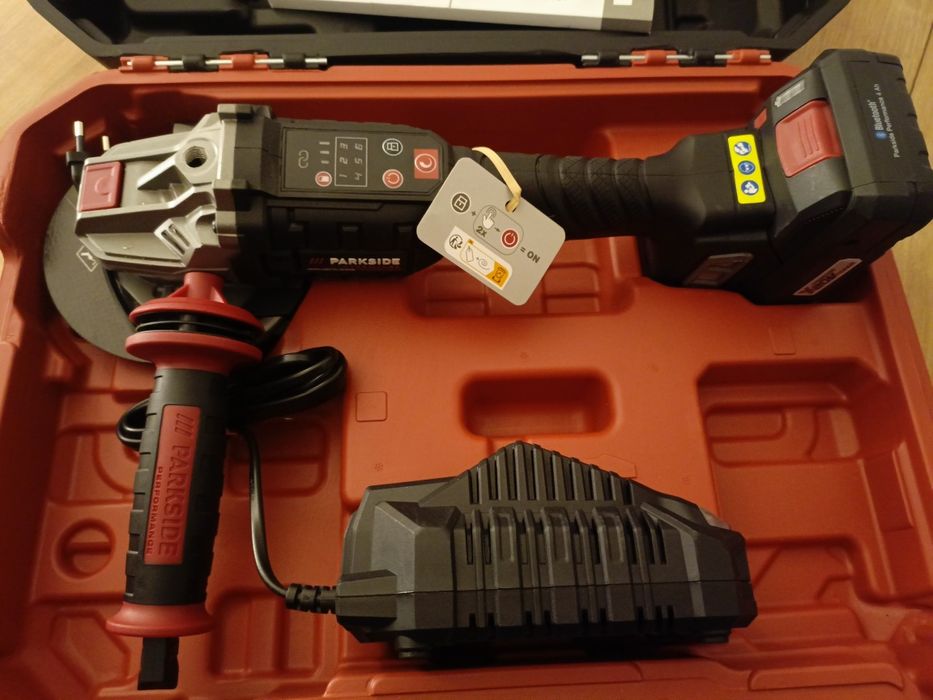Nowa gwarancja szlifierka kątowa Parkside PWSAP 20-Li F6 akumulator