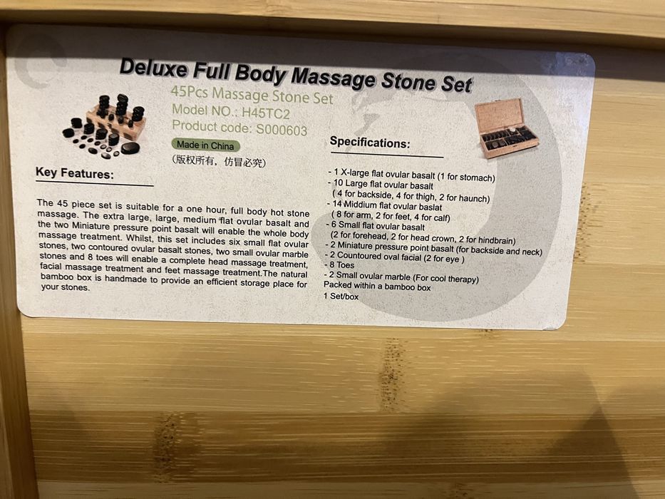 Podgrzewacz i kamienie do masażu