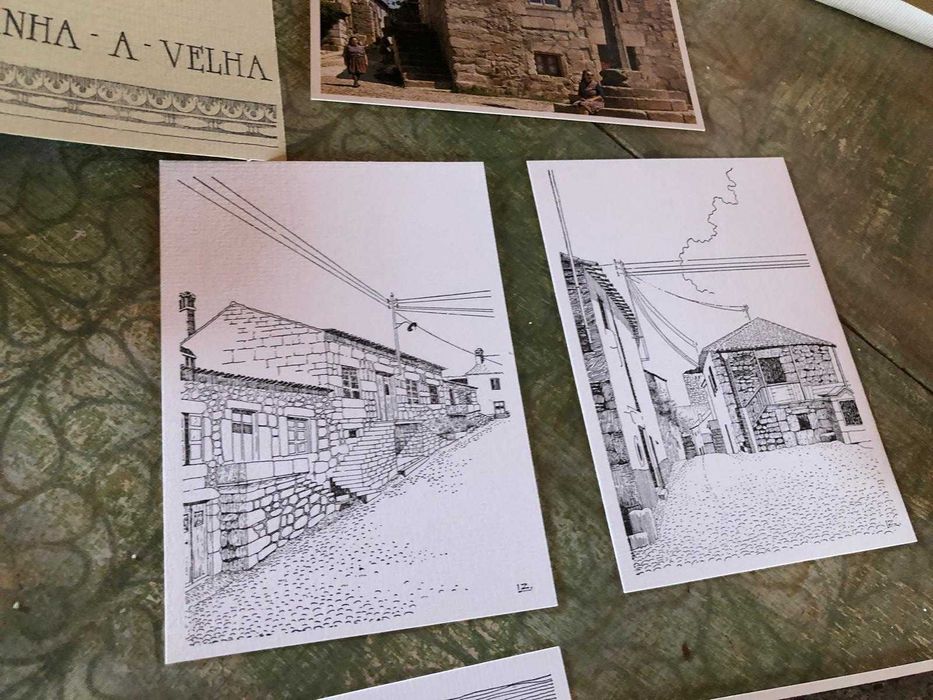 Idanha a velha, 11 postais,5 desenhos 6 fotos