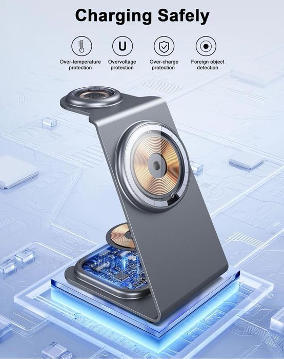 Bezprzewodowa stacja ładująca do Apple Mag-Safe, bezprzewodowa ładowa