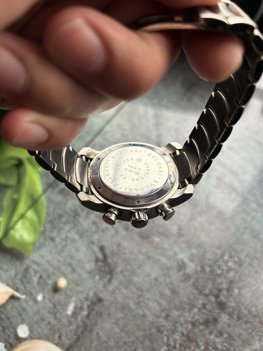 Zegarek Bvlgari SD38S Czarno Srebrny/Chronografy/Tanio/Wys24H