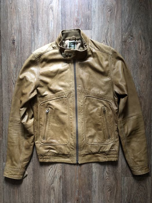 Куртка кожаная g star оригинал М