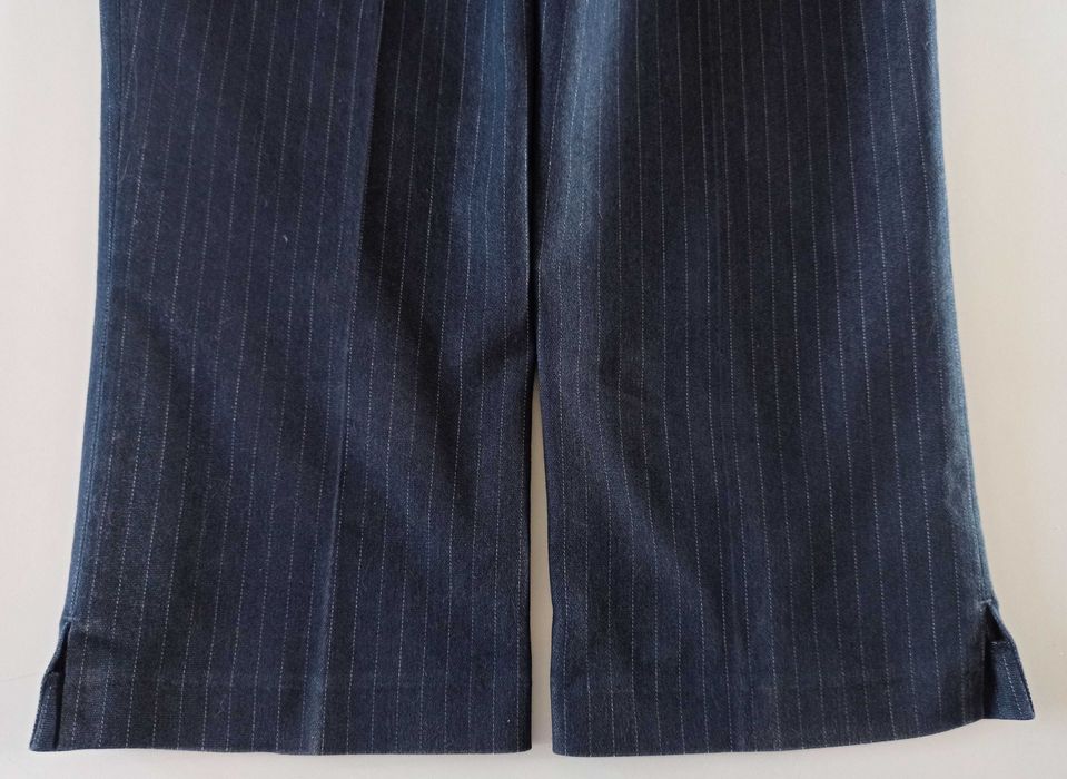 rybaczki damskie nogawka 3/4 granatowe rozmiar 34 jak nowe