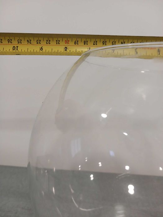 aquario redondo de vidro transparente ou para decoração NOVO