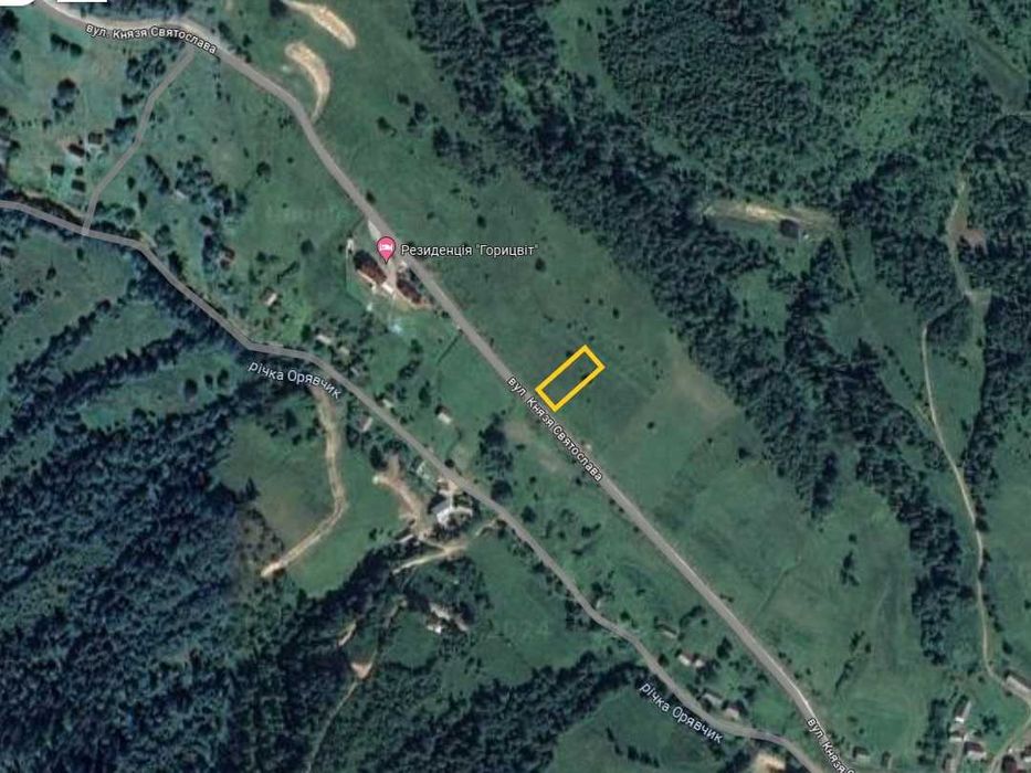 Продаж земельна ділянка 10 сот. вул. Князя Святослава с. Орявчик