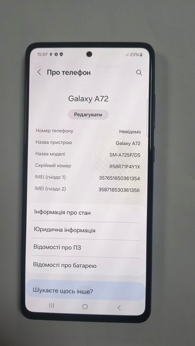 Samsung galaxy A72