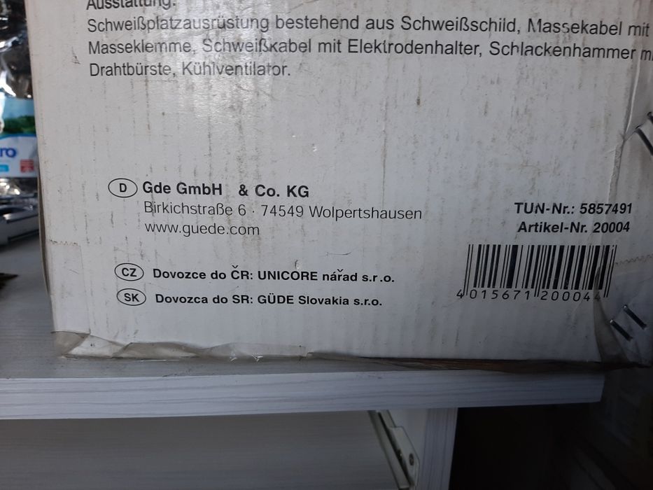 Nowa niemiecka spawarka Gude 185 na 230 i 400 Volt