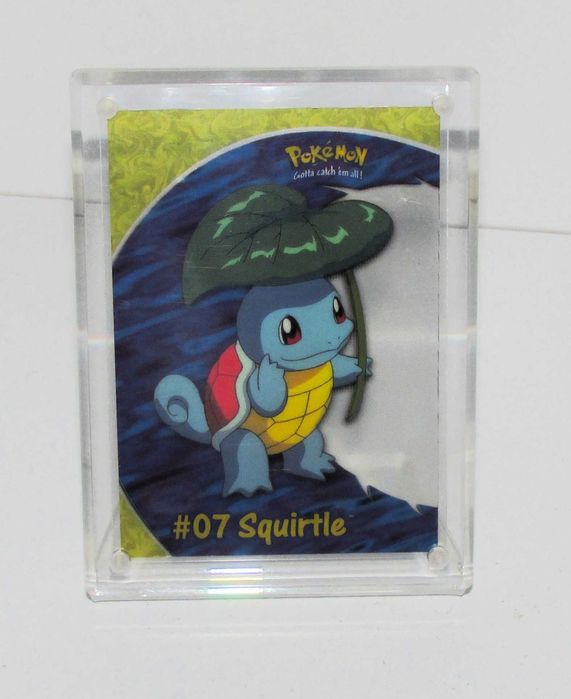 #07 Squirtle Pokémon Topps PC4, Card 1999 + Magnetic Frame