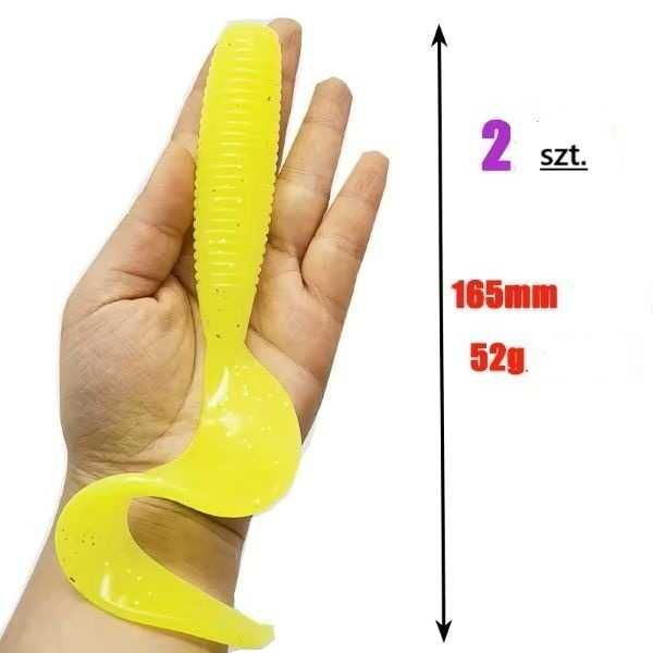 Gumy wędkarskie 3szt. - Komplet - 3 kolory. dł.16,5 cm. 52 gr.
