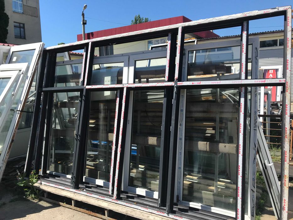 Балконный блок рама длина 3600\3150 высота 2150\1500 цена 16500 грн