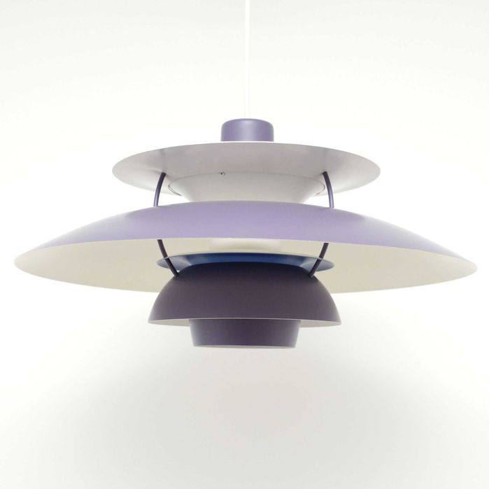 Lawendowa lampa PH5, proj. P. Henningsen dla L. Poulsen, Dania lata 70