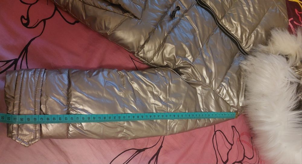 Тепла зимова куртка - пальто на  дівчинку, 36 розмір (зріст 146)