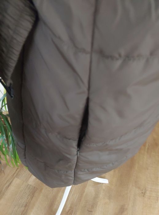 Płaszcz brązowy futerko CARRY rozm XL