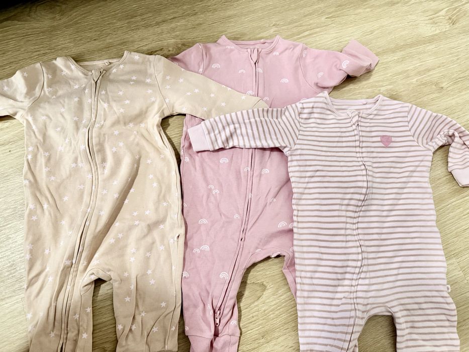 4 Bodysuit fecho duplo 6 a 9 meses algodão