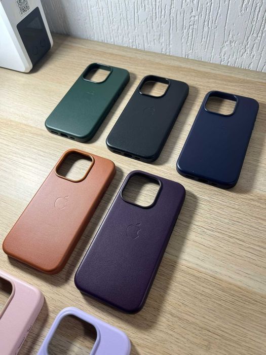 Capas para iPhone 15/Pro/Plus/Pro Max com MagSafe em pele sintética