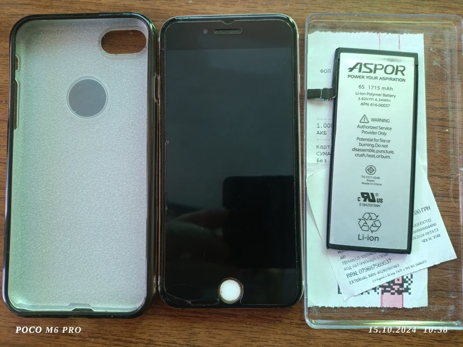 iPhone 6s + новый аккум