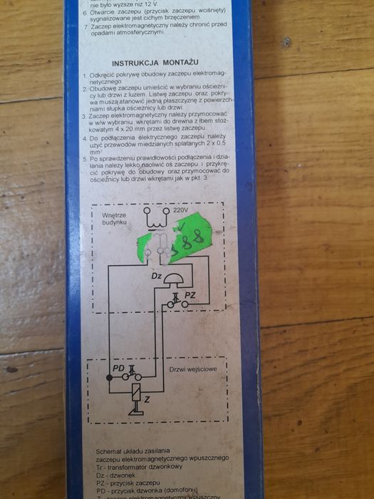 Zaczep elektromagnetyczny wpuszczany