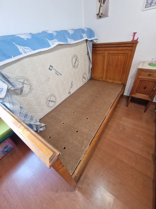 Quarto completo em pau cetim. (7 Móveis) (Vintage)