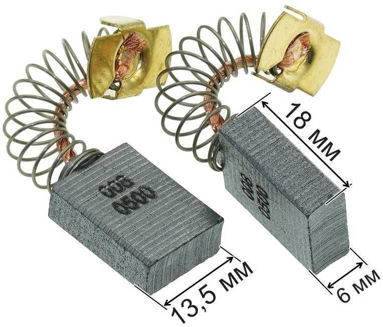 Щетки электропилы (6х13,5х18) Зенит ЦПЛ-406/2800 Профи щ664