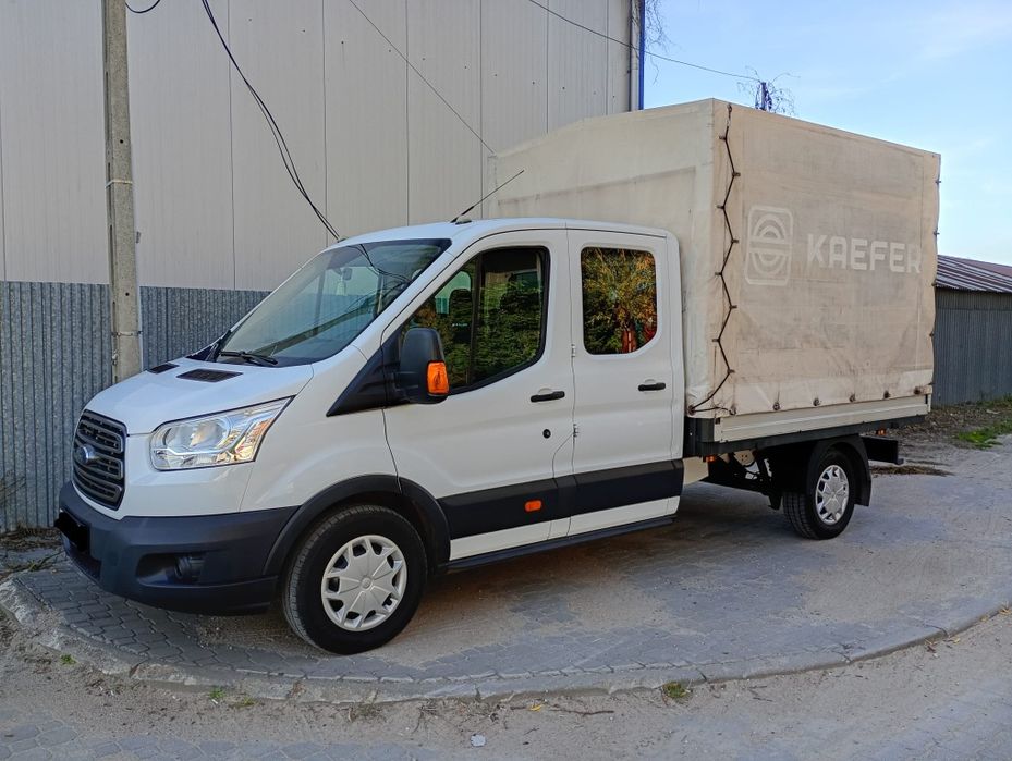 Ford transit L3 skrzynia skrzyniowy plandeka brygadowka 7 osób osobowy