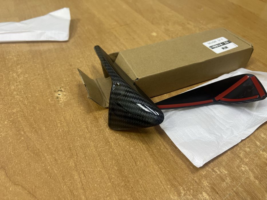 Для Tesla Model 3/Y Захисна кришка бічної камери карбон