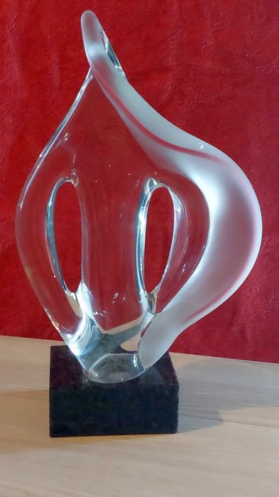 Szkło artystyczne szklana rzeźba forma Henryk Rysz Huta Sabina