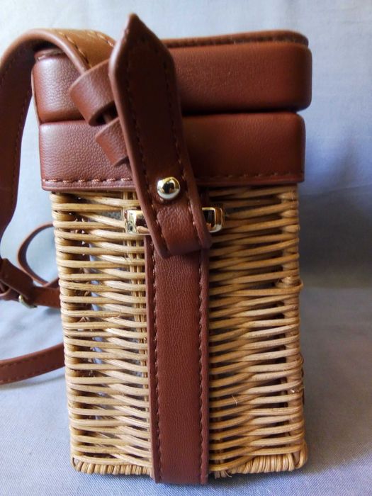 ZARA Сумка плетена корзина з ротанга
