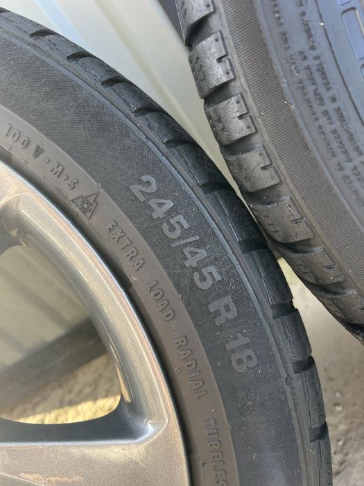 Титани разом із хорошою резиною R18 -5x120 -ціна  вказана за всі -4