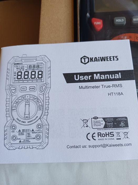 Цифровий мультиметр Kaiweets HT118A(True-RMS)