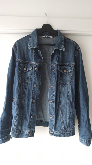 Kurtka jeansowa dżinsowa oversize unisex ciemna