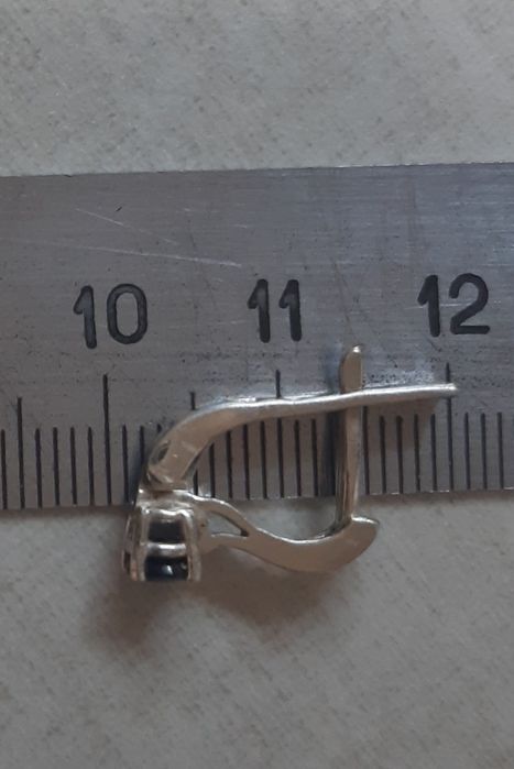 Сережки  з  кільцем  срібло 925 проба