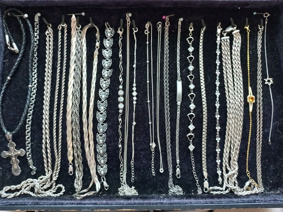 браслеты, цепочки серебро 925 проба