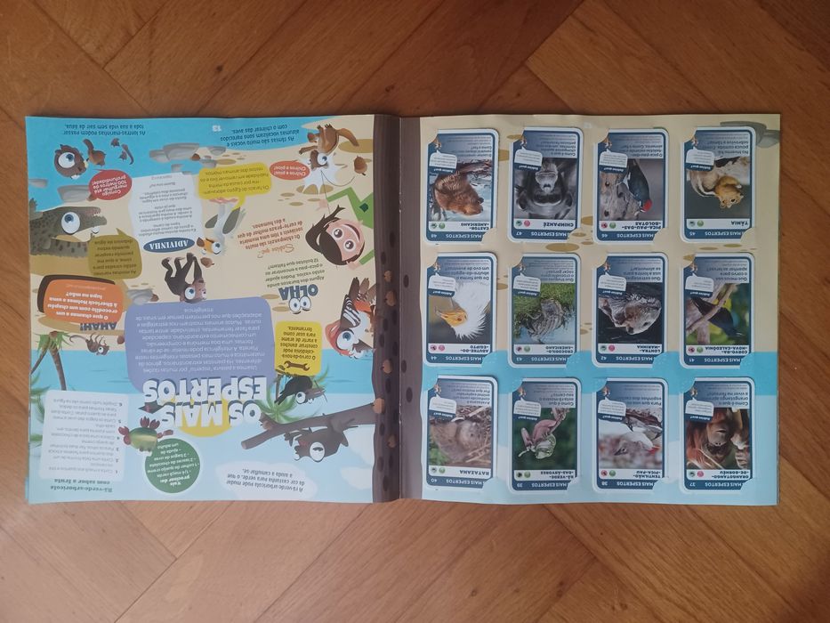 Caderneta completa Grande Álbum do Explorador - Super Animais