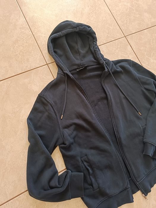 Granatowa bluza z kapturem h&m