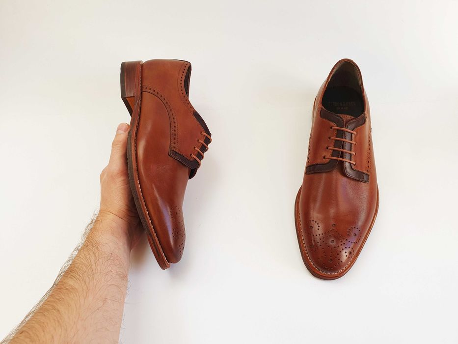 Коричневі чоловічі туфлі 41 26.5-27 см