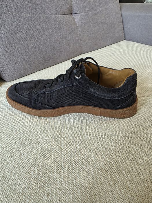 Buty Lasocki skórzane zamszowe granatowe 42
