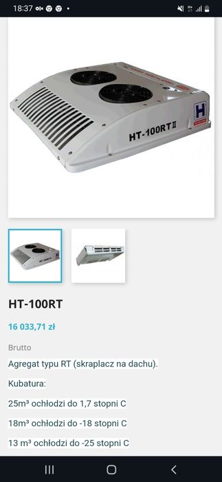 Agregat chłodniczy HT-100RT Zobacz