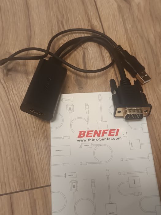 Przenośny adapter VGA do HDMI firmy BENFEI