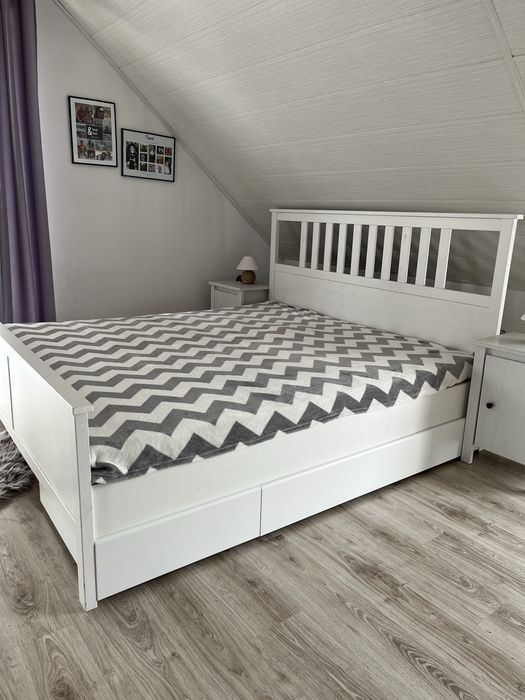 Łożko HEMNES Ikea 180x200 z szufladami