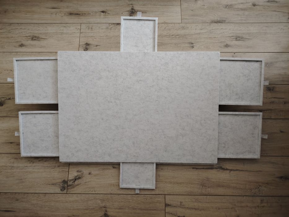 Дошка для пазлів із фетру 2в1 з кришкою та 6 ящиками, органайзер