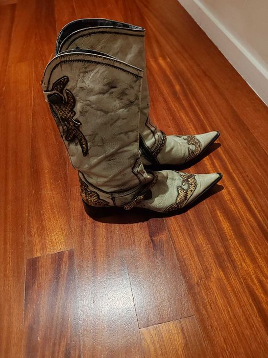 Botas Texanas em pele. Como novas