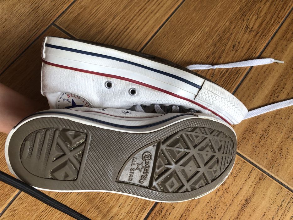 Białe wysokie converse all star 37 23.5 trampki klasyczne