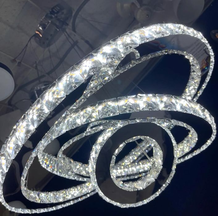 Люстра  led кришталева підвісна