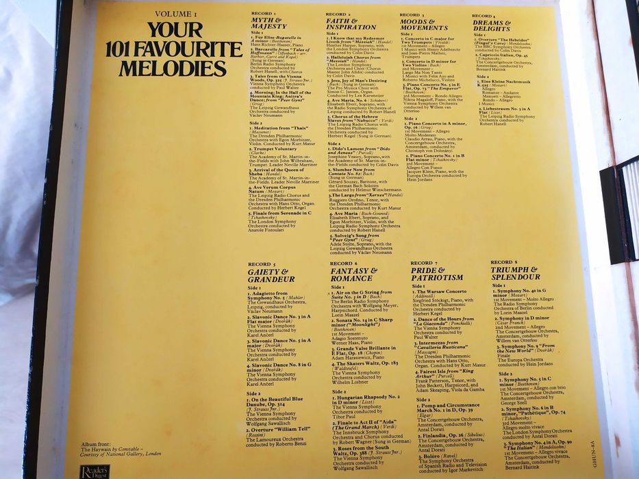 16 discos vinil - 101 Favourite Melodies, da música clássica