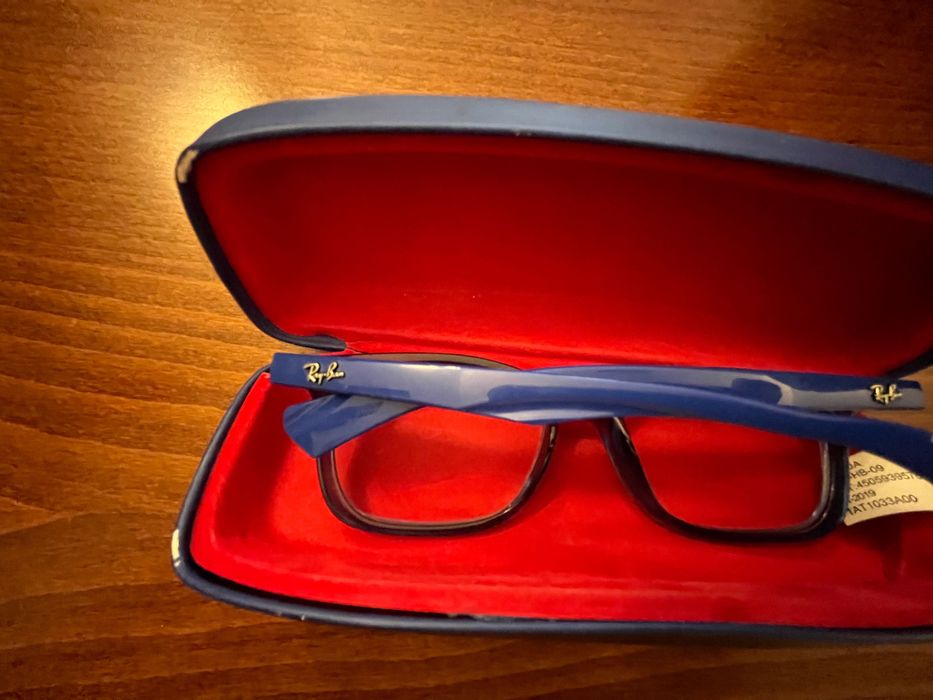 Okulary korekcyjne Ray-Ban RB1562 trasparent blue