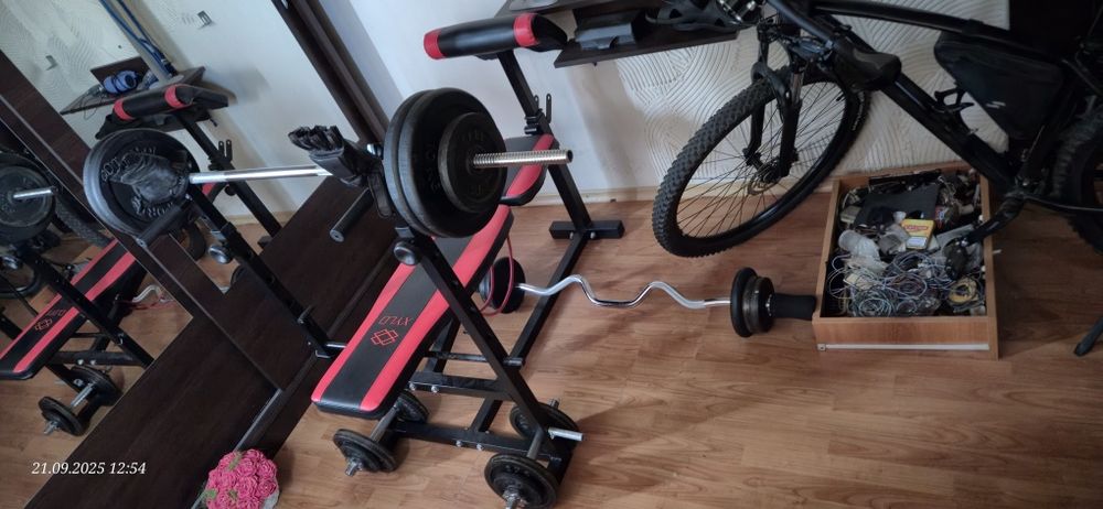 Zestaw siłownia domowa komplet